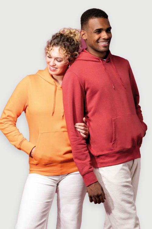 Unisex eco-friendly hooded sweatshirt