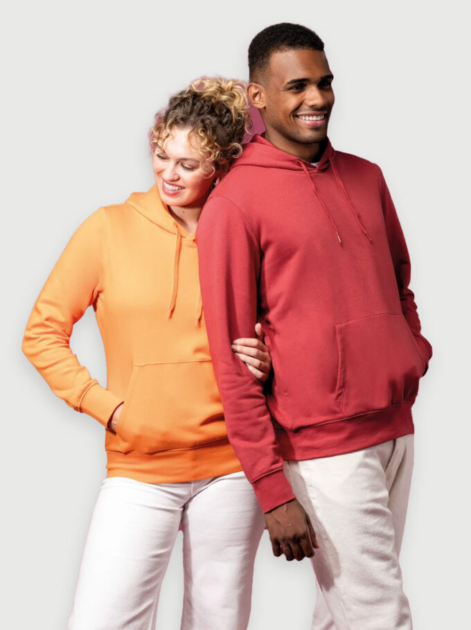 Unisex eco-friendly hooded sweatshirt