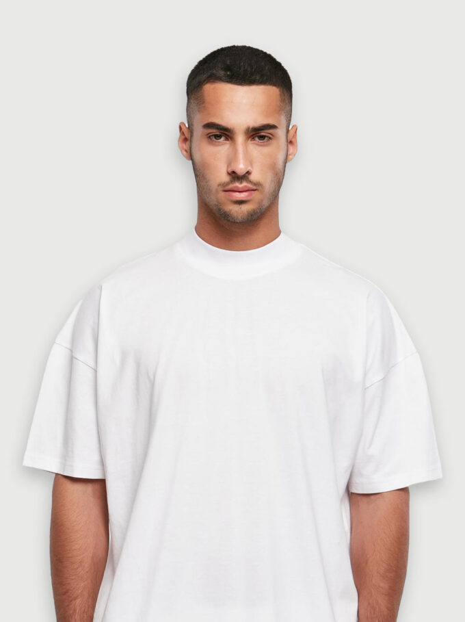 Oversized Mock Neck Tee