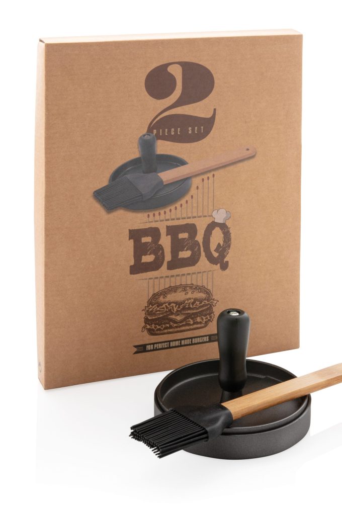 BBQ set s prešom za hamburgere i kistom - Slika 8