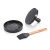 BBQ set s prešom za hamburgere i kistom - Slika 5