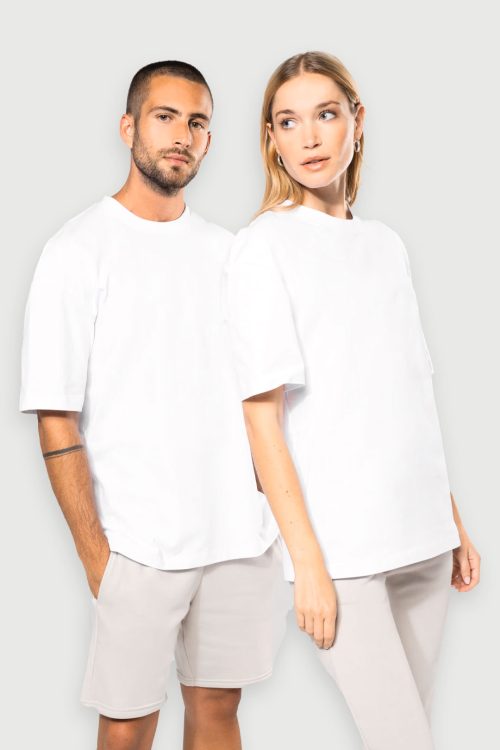 Oversized short-sleeved unisex