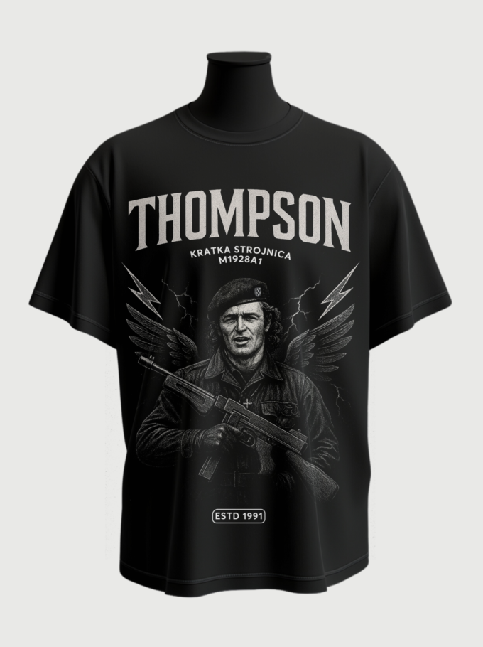 Kratka Strojnica - Black T-shirt