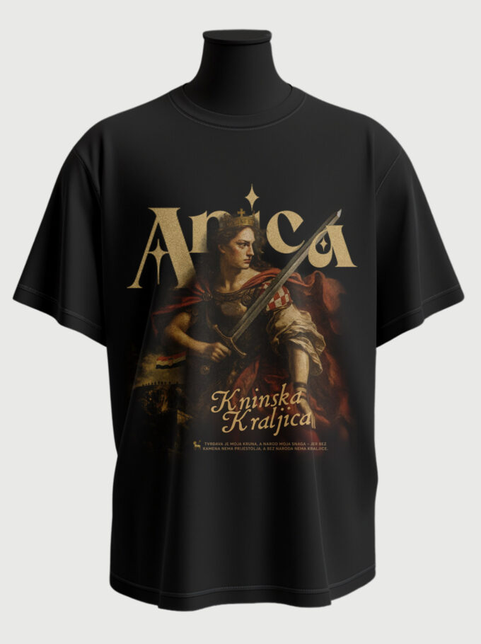 Kninska Kraljica - Black T-shirt