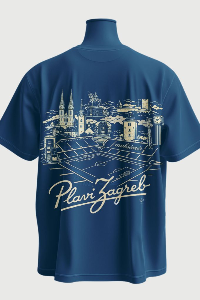 Plavi Zagreb - Blue T-shirt