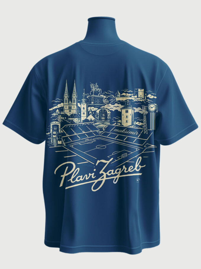 Plavi Zagreb - Blue T-shirt
