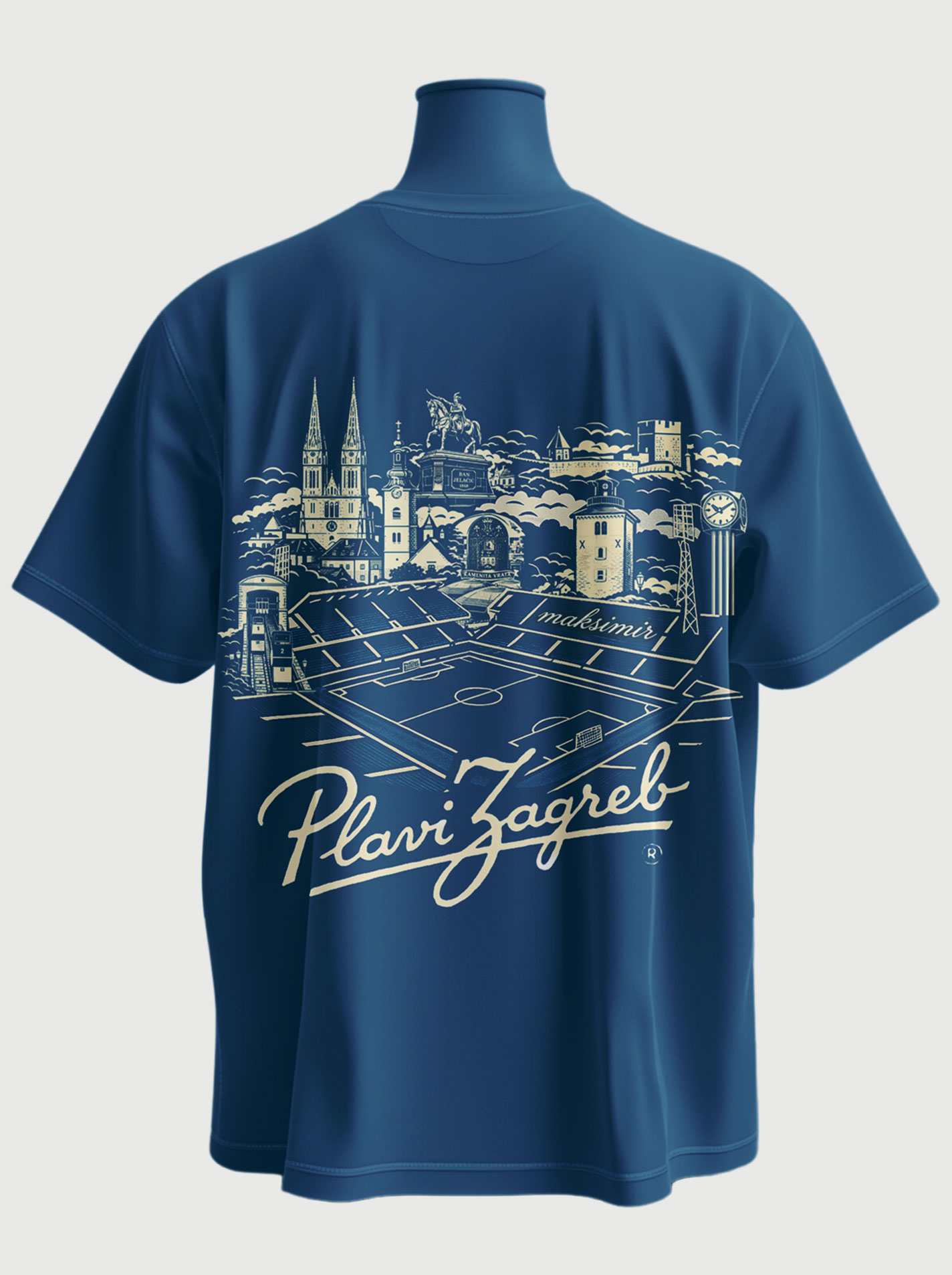 Plavi Zagreb - Blue T-shirt