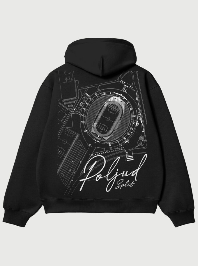 Poljud Split - Black Hoodie