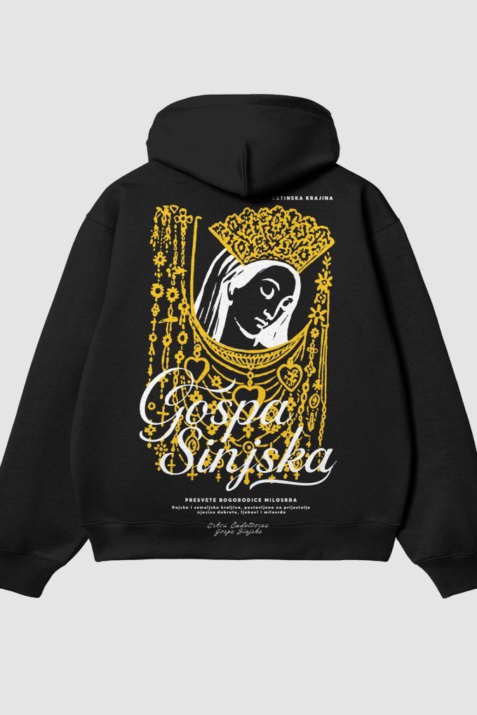 Gospa Sinjska - Black Hoodie