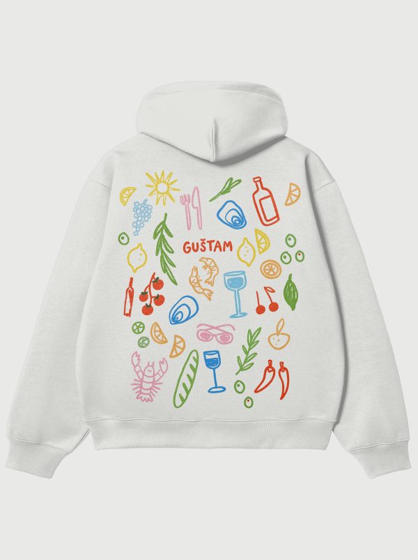 Guštam - White Hoodie