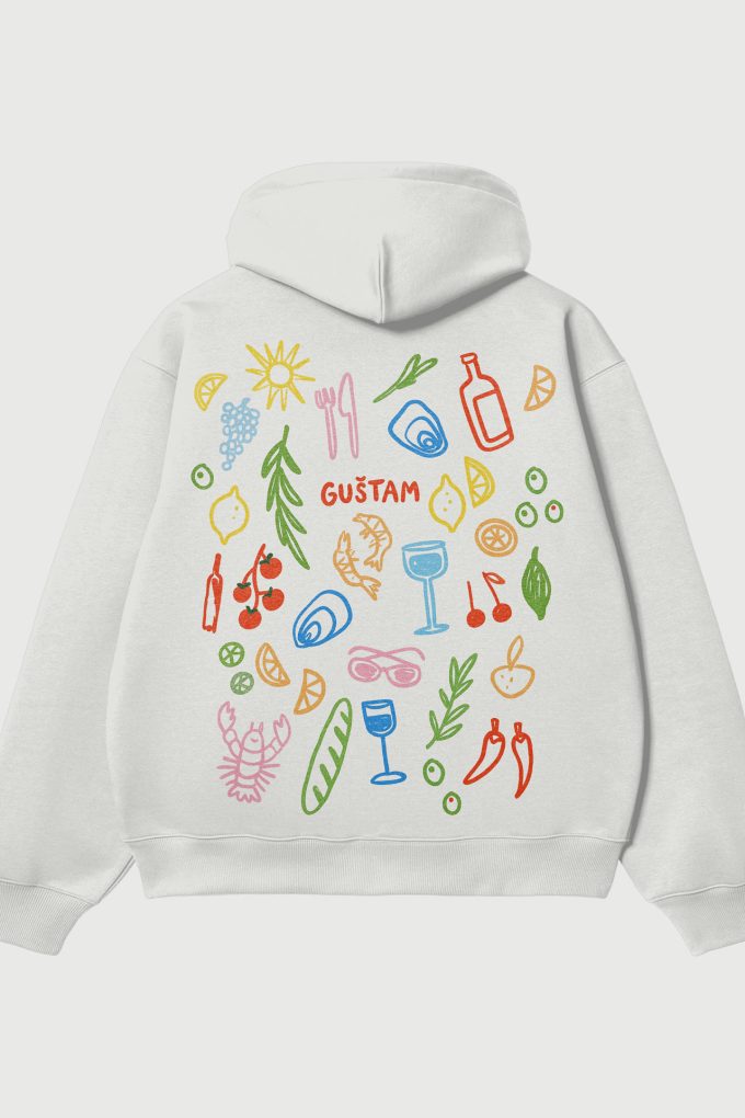 Guštam - White Hoodie