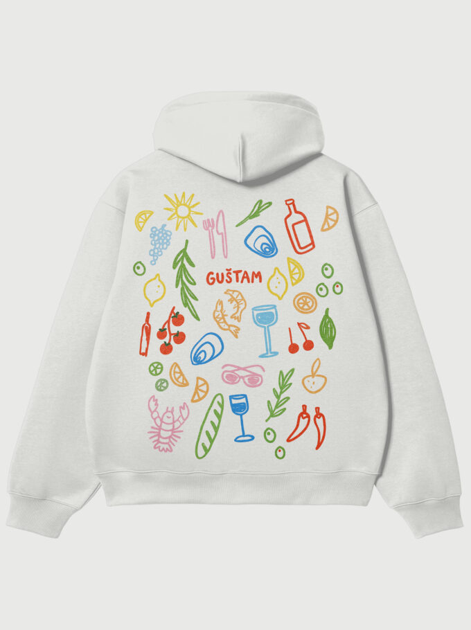 Guštam - White Hoodie