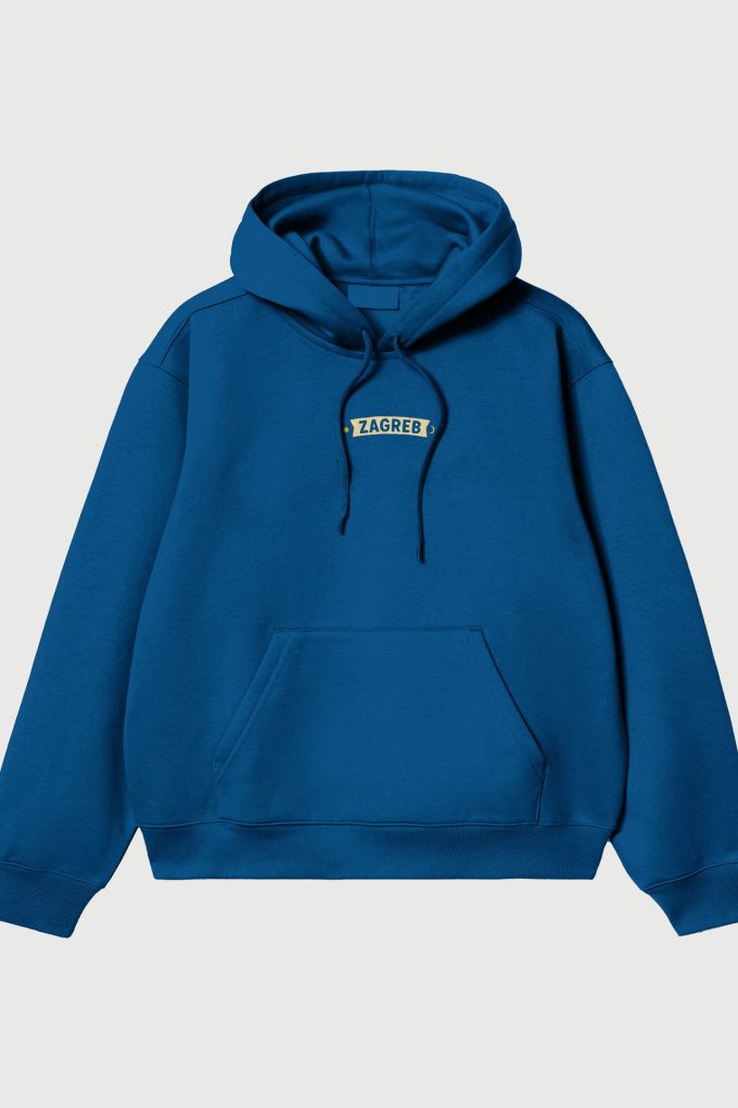 Zagreb - Blue Hoodie - Slika 2