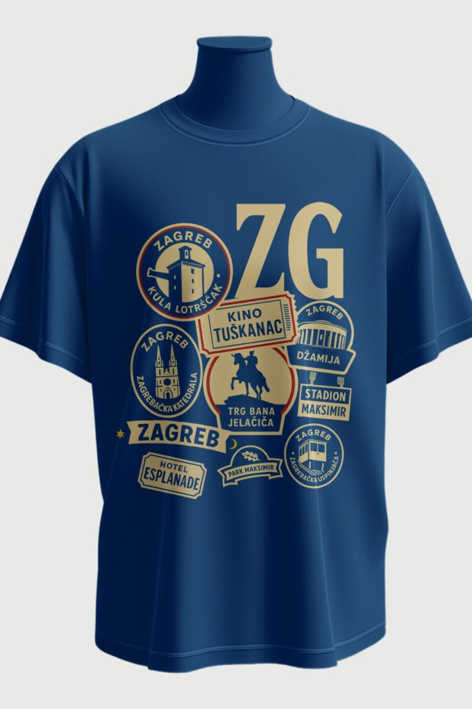 Zagreb - Blue T-shirt