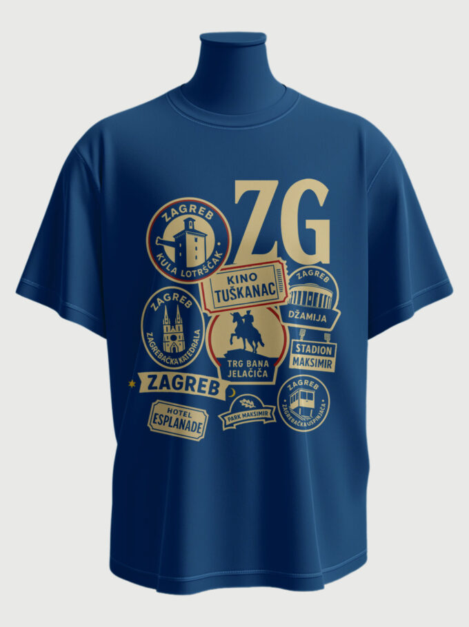 Zagreb - Blue T-shirt