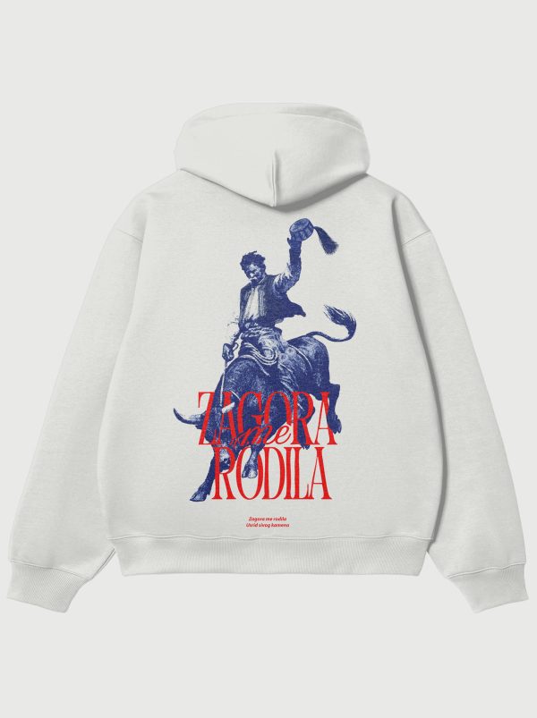 Zagora me Rodila - White Hoodie