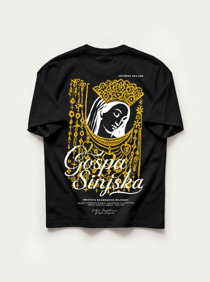 Gospa Sinjska - Black T-shirt
