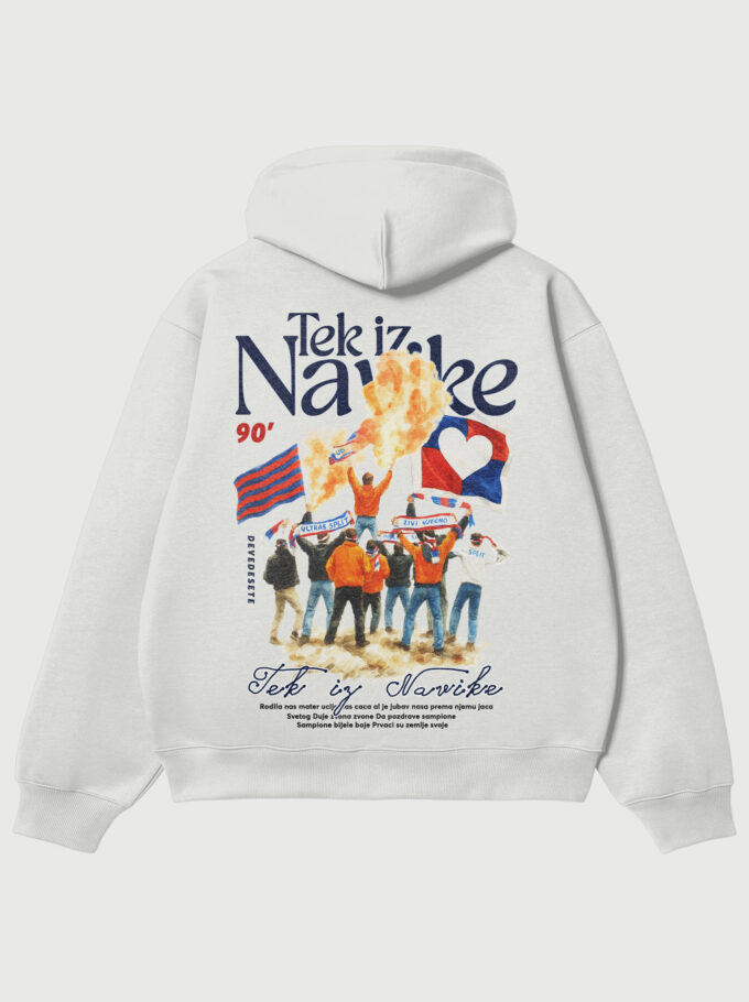 Tek iz Navike - White Hoodie