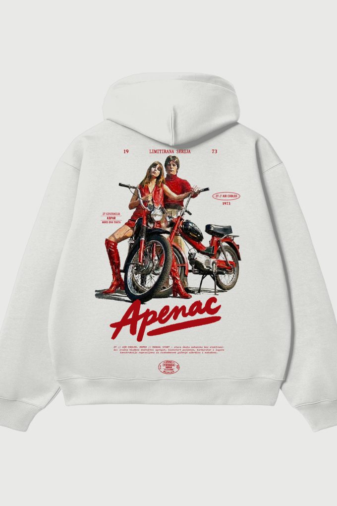 Apenac - White Hoodie