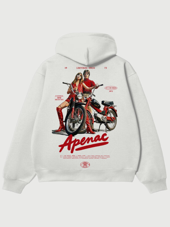 Apenac - White Hoodie