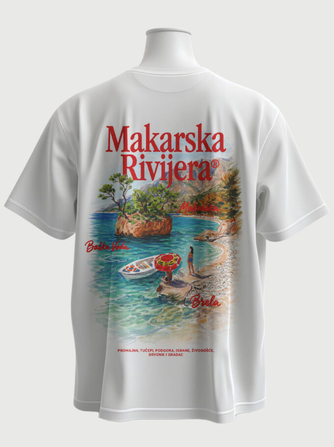 Makarska Rivijera  - White T-shirt