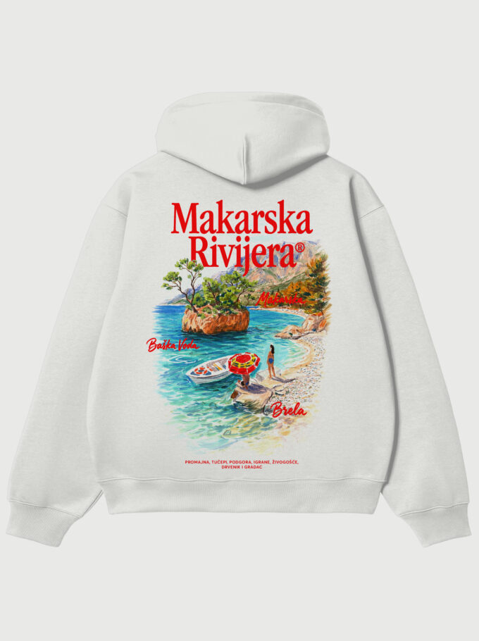 Makarska Rivijera  - White Hoodie