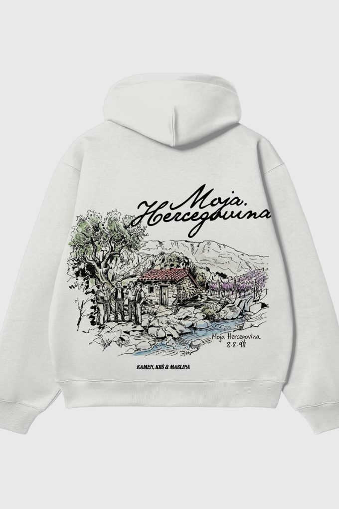 Moja Hercegovina - White Hoodie