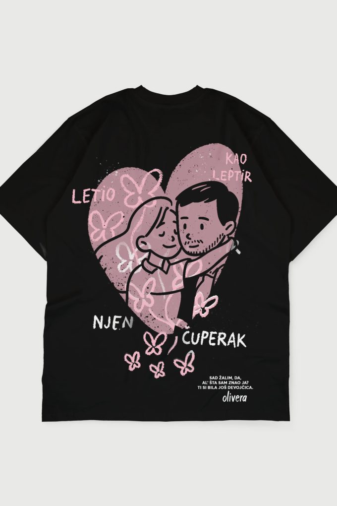 Olivera - Black Heavyweight Oversized T-Shirt