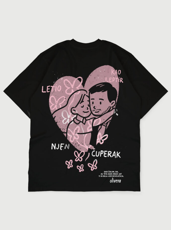 Olivera - Black Heavyweight Oversized T-Shirt