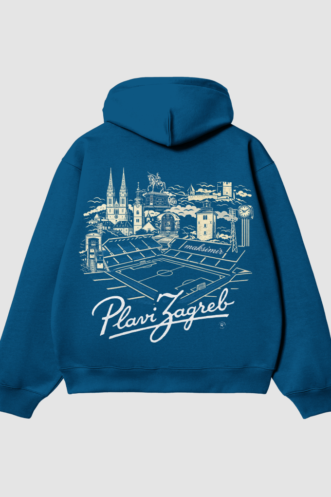 Plavi Zagreb - Blue Hoodie
