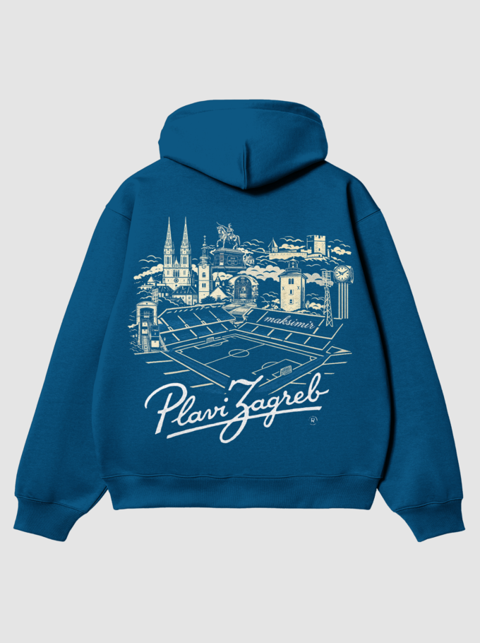 Plavi Zagreb - Blue Hoodie