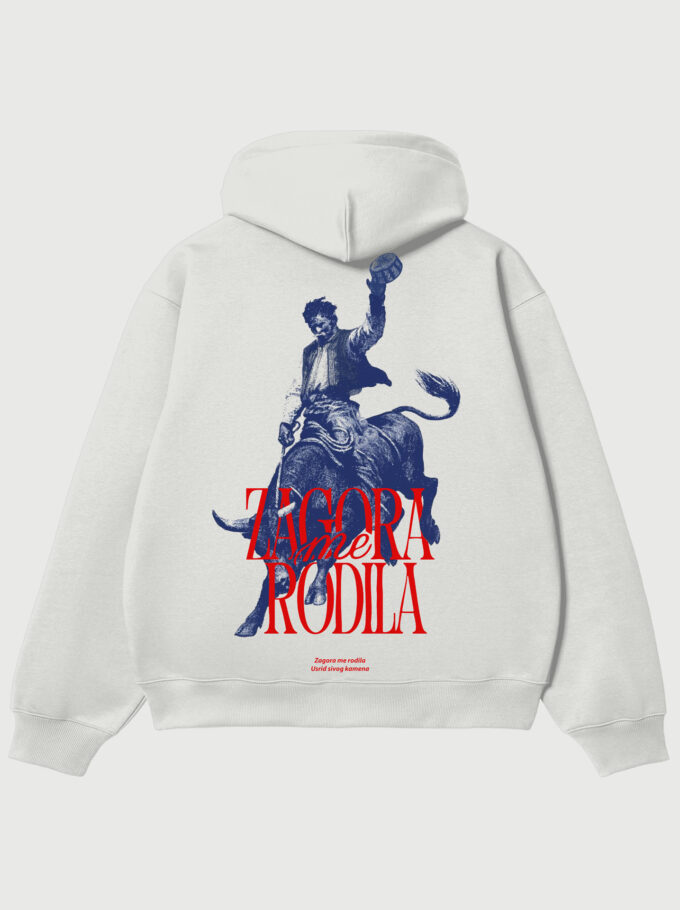 Zagora me Rodila - White Hoodie