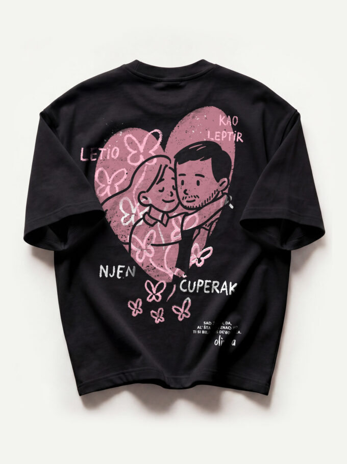 Olivera - Black Heavyweight Oversized T-Shirt