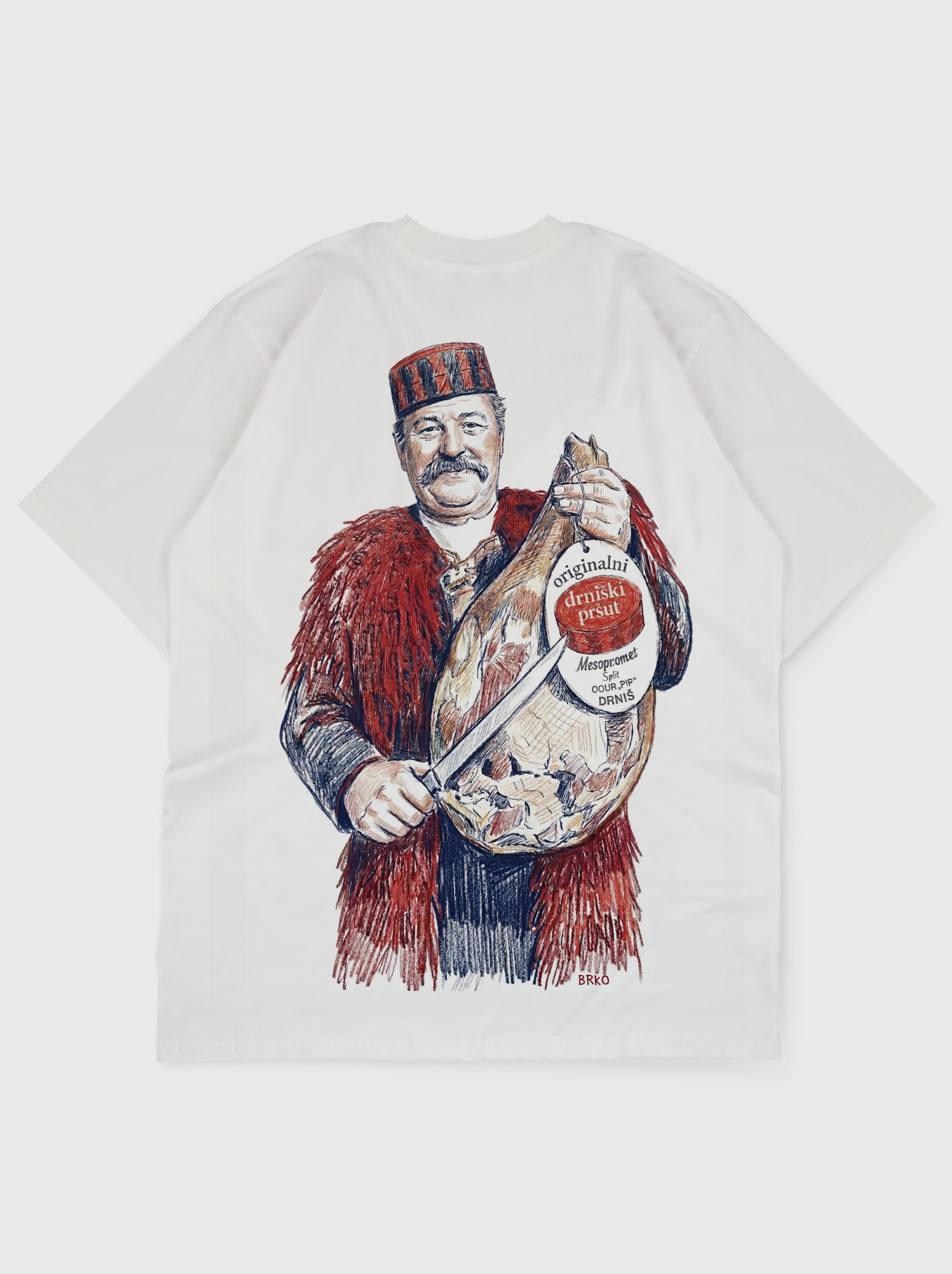 Drniški Pršut - Heavyweight Oversized T-Shirt