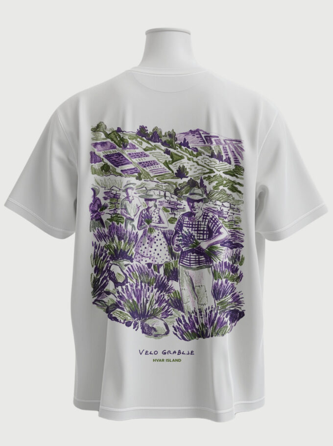 Hvarska Lavanda - White T-shirt