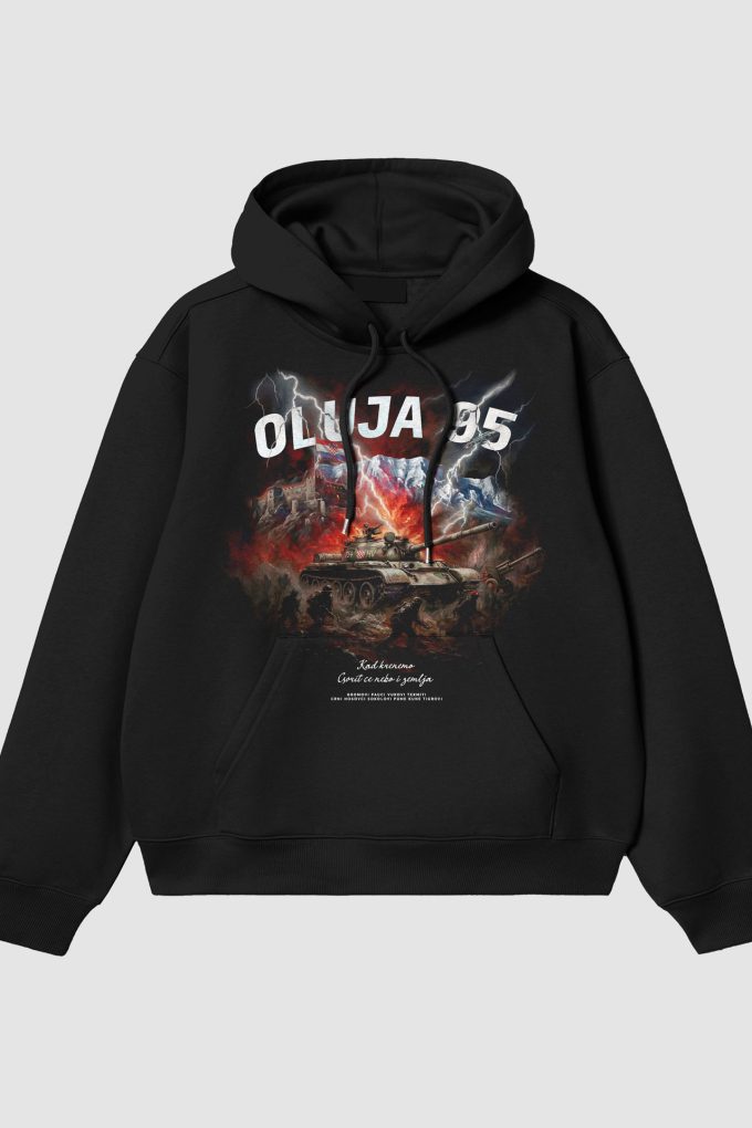 Oluja 95 - Black Hoodie