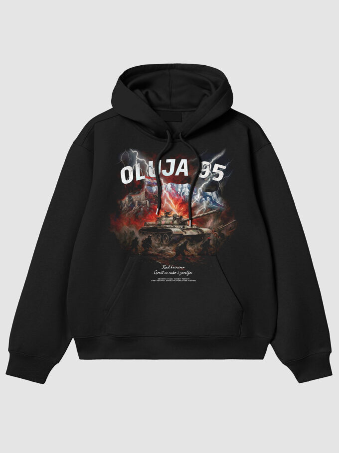 Oluja 95 - Black Hoodie