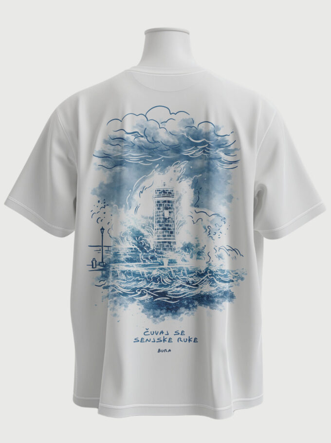 Senjska Bura - White T-shirt