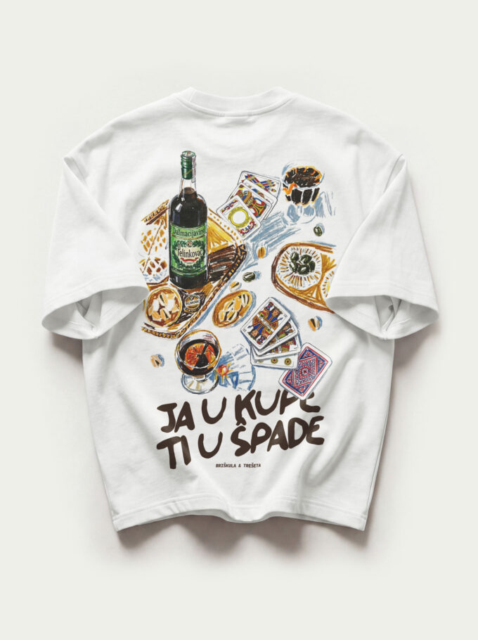 Ja u kupe, ti u špade - Heavyweight Oversized T-Shirt