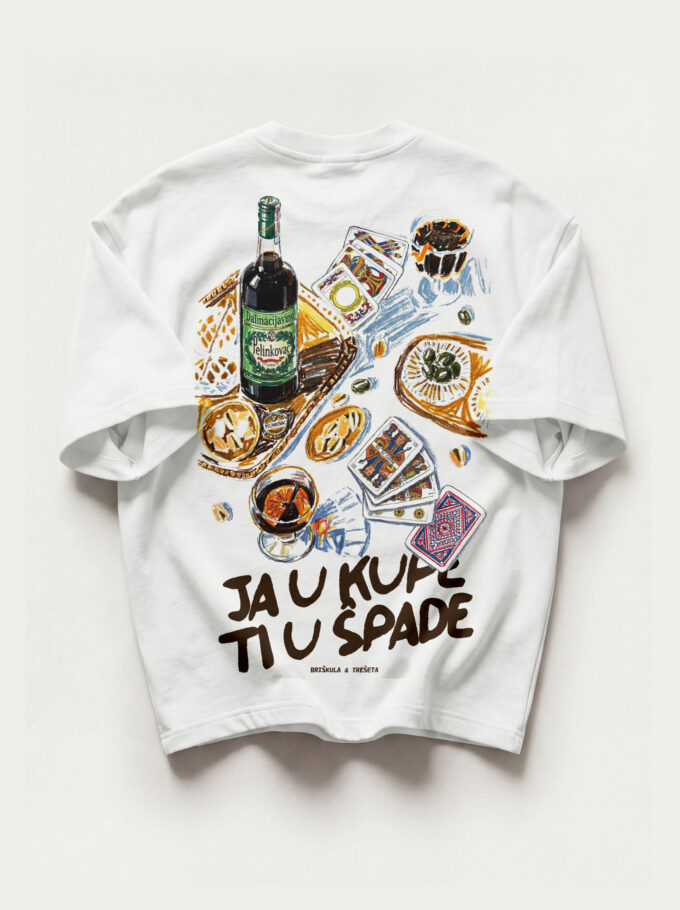 Ja u kupe, ti u špade - Heavyweight Oversized T-Shirt