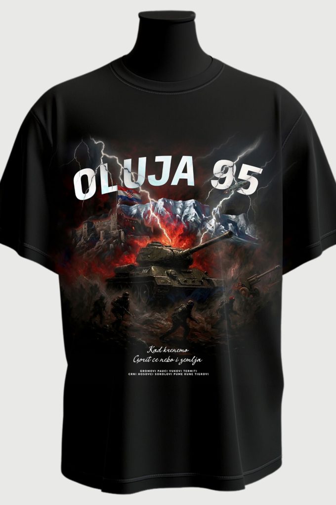Oluja 95 - Black T-shirt