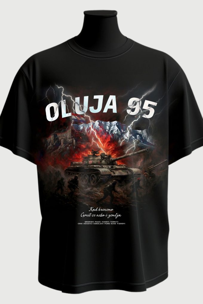Oluja 95 - Black T-shirt