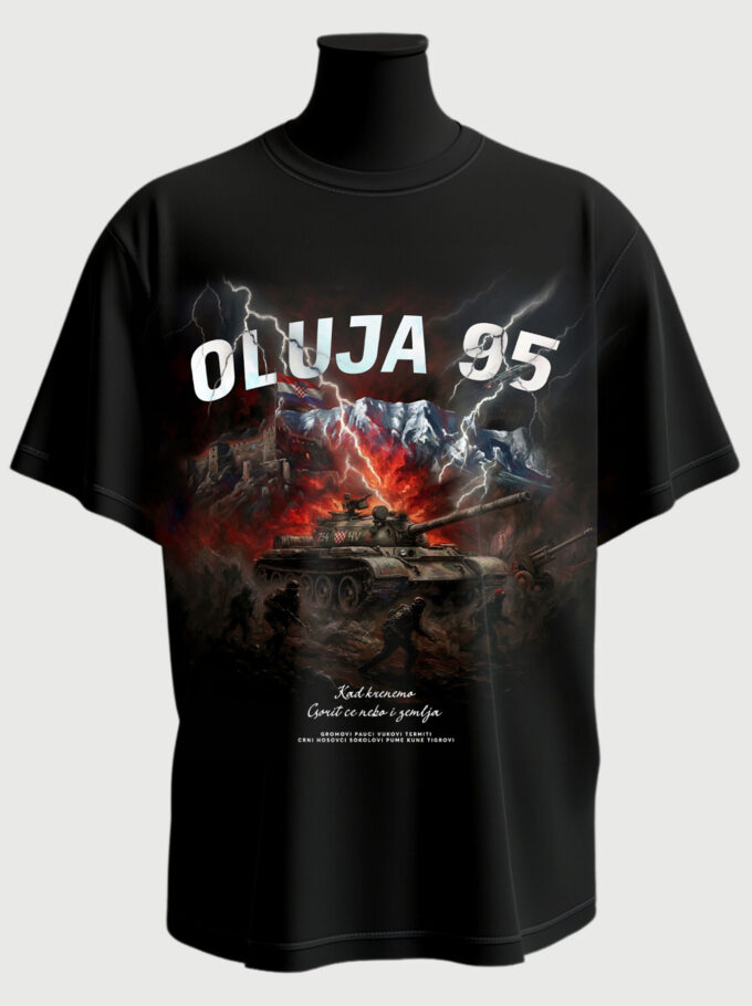 Oluja 95 - Black T-shirt