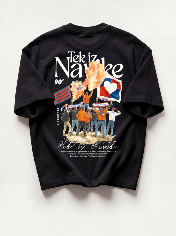 Tek iz Navike - Black Heavyweight Oversized T-Shirt