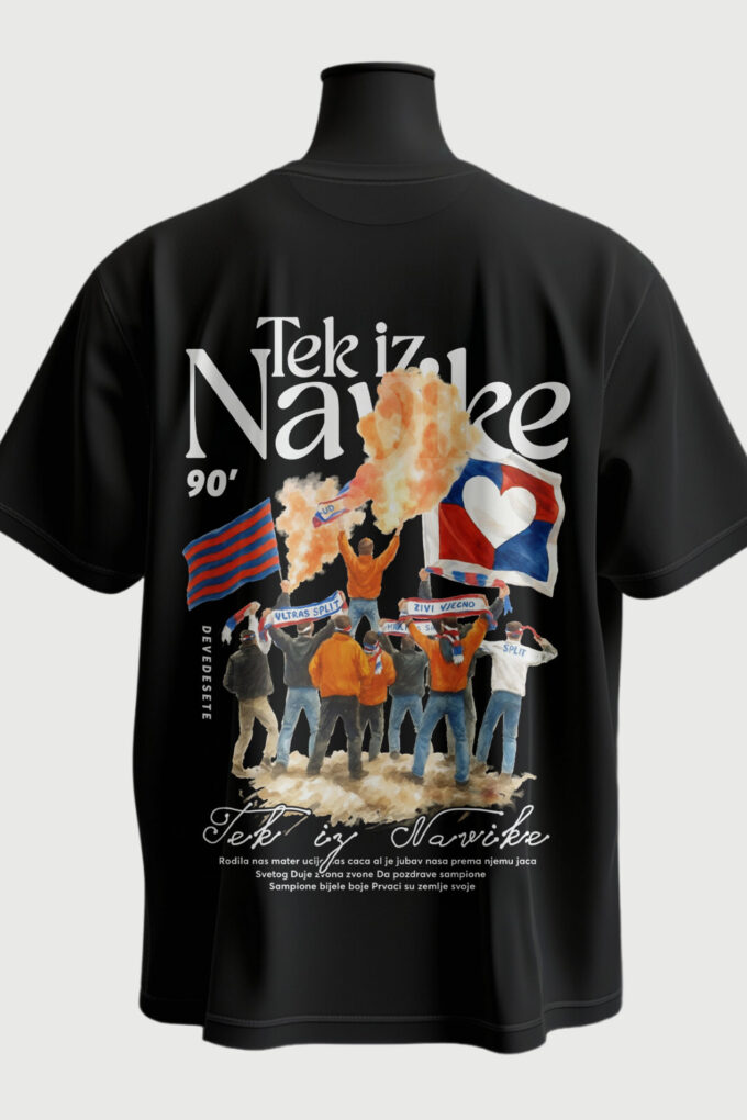 Tek iz Navike - Black T-shirt