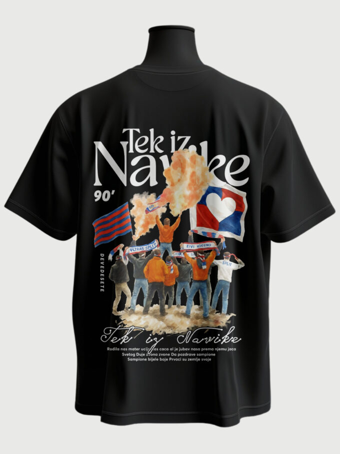Tek iz Navike - Black T-shirt