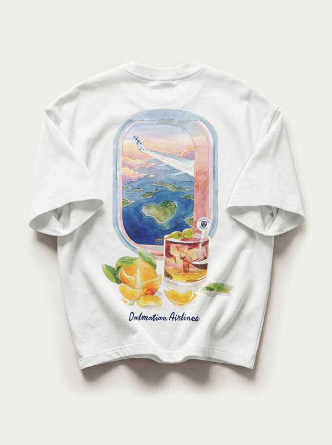 Dalmatian Airlines - Heavyweight Oversized T-Shirt