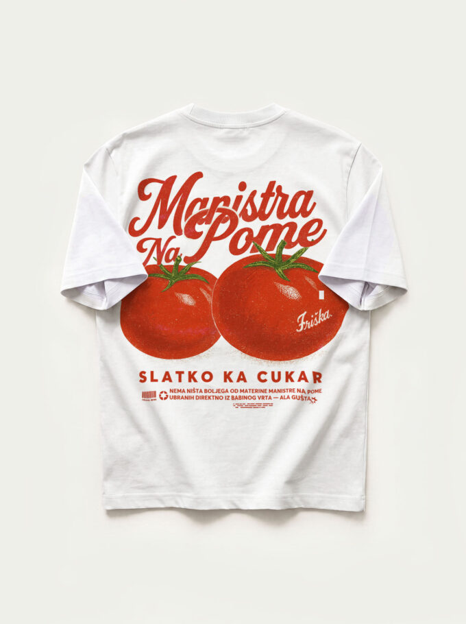 Manistra na Pome - White T-shirt