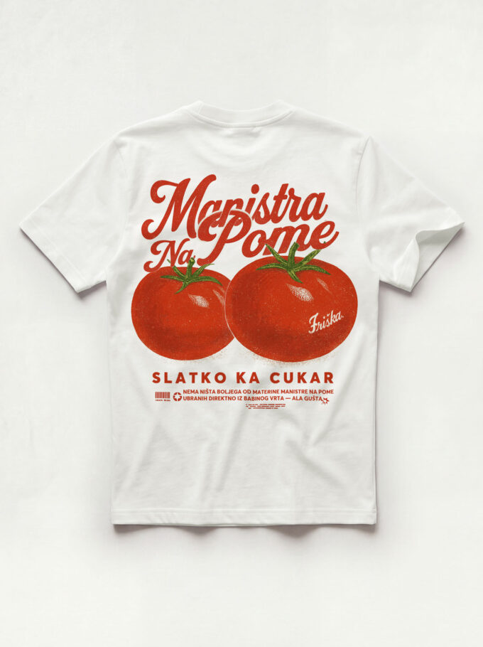 Manistra na Pome - White T-shirt