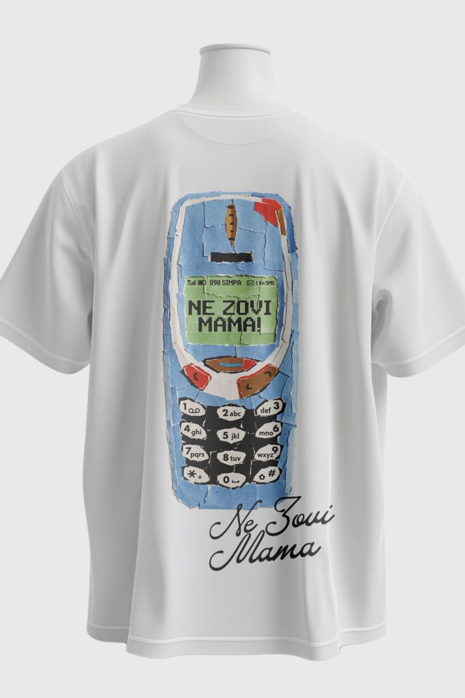 Ne Zovi Mama - White T-shirt